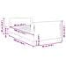 Struttura letto bambini con testata Nero 90 x 190 cm Velluto - Foto miniatura 9
