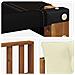 Set di divani da esterno con cuscino 7 pcs Naturale e Crema - Foto miniatura 7