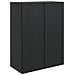 Mobiletto a muro Nero 66 x 34,5 x 90 cm Legno ingegnerizzato - Foto miniatura 1