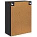 Mobiletto a muro Nero 66 x 34,5 x 90 cm Legno ingegnerizzato - Foto miniatura 5