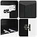Mobiletto a muro Nero 66 x 34,5 x 90 cm Legno ingegnerizzato - Foto miniatura 6