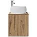 Mobile Lavabo da Parete Rovere Artigianale 49,5 x 44,5 x 66 cm - Foto miniatura 3