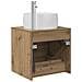 Mobile Lavabo da Parete Rovere Artigianale 49,5 x 44,5 x 66 cm - Foto miniatura 4