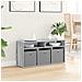 Lowboard con cassetto Grigio Sonoma 87 x 27,5 x 43 cm - Foto miniatura 4