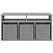 Lowboard con cassetto Grigio Sonoma 87 x 27,5 x 43 cm - Foto miniatura 6