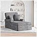 Chaise Longe con Gonna Grigio Chiaro 157 x 91 x 91 cm ARES - Foto miniatura 2