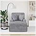 Chaise Longe con Gonna Grigio Chiaro 157 x 91 x 91 cm ARES - Foto miniatura 3