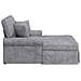 Chaise Longe con Gonna Grigio Chiaro 157 x 91 x 91 cm ARES - Foto miniatura 5