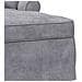 Chaise Longe con Gonna Grigio Chiaro 157 x 91 x 91 cm ARES - Foto miniatura 7