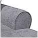 Chaise Longe con Gonna Grigio Chiaro 157 x 91 x 91 cm ARES - Foto miniatura 8