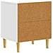 Comodino Bianco Lucido 43 x 34,5 x 50 cm Legno ingegnerizzato - Foto miniatura 5