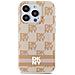 Dkny Iml Custodia Magsafe Per Iphone 13 Pro Max Con Motivo A Scacchi E Strisce Decorate - Rosa - Foto miniatura 3