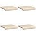 Cuscino per panchina 4 pz Microfibra Beige Profondità 35 cm - Foto miniatura 6