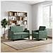 Set di Divani con Storage 2 pz Verde Mare Poliestere - Foto miniatura 2