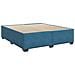 Letto box spring con materasso Blu 200 x 200 cm Velluto - Foto miniatura 5