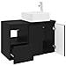 Set di mobili per il bagno 2 pz Nero Legno ingegnerizzato - Foto miniatura 4