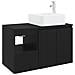 Set di mobili per il bagno 2 pz Nero Legno ingegnerizzato - Foto miniatura 1