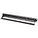 I-KS PP-48-BKS - Pannello Patch 48 Posti 1HE Keystone Slim Senza Frutti Nero - Foto miniatura 3