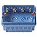 V71303 - Scatola Incasso Rettangolare 3m Azzurro - Foto miniatura 1