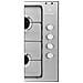 Piano Cottura EGS6404SX a Gas 4 Fuochi Gas Colore Acciaio Inox - Foto miniatura 2