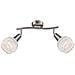 Faretto A Led Con 2 Lampadine Elliott In Nichel Opaco 54341-2 - Foto miniatura 1