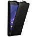 Custodia Compatibile Con Sony Xperia T3 In Nero Di Notte - Coperchio Protettivo In Design Flip Con Chiusura Magnetica - Foto miniatura 3