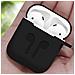 Cover Airpods 1 / 2 Morbida Antigraffio Anti-impronte Con Moschettone Nero - Foto miniatura 4