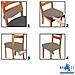 Set 2 Coprisedia Antimacchia Senza Schienale Made In Italy Panna - Foto miniatura 6