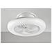 Plafoniera Led Con Ventilatore, Wifi Smart, Controllo Vocale, Bianco, - Foto miniatura 1