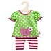 Vestitino Per Bambole Con Leggings Verde / rosa 35-45 Cm - Foto miniatura 1
