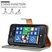Custodia Compatibile Con Nokia Lumia 520 In Marrone Cappuccino - Coperchio Protettiva Con Chiusura Magnetica, Funzione Stand E Tasca Per Le Carte - Foto miniatura 2