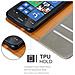 Custodia Compatibile Con Nokia Lumia 520 In Marrone Cappuccino - Coperchio Protettiva Con Chiusura Magnetica, Funzione Stand E Tasca Per Le Carte - Foto miniatura 4