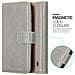 Custodia Compatibile Con Nokia Lumia 520 In Marrone Cappuccino - Coperchio Protettiva Con Chiusura Magnetica, Funzione Stand E Tasca Per Le Carte - Foto miniatura 5