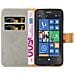 Custodia Compatibile Con Nokia Lumia 520 In Marrone Cappuccino - Coperchio Protettiva Con Chiusura Magnetica, Funzione Stand E Tasca Per Le Carte - Foto miniatura 6