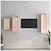 Mobili Porta Tv 3 Pz In Legno Massello Di Pino - Foto miniatura 1
