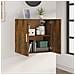 Mobile Pensile Rovere Fumo 60x30x60 Cm Legno Multistrato - Foto miniatura 3