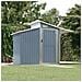 Capanno da Giardino Grigio 270x130x208,5 cm Acciaio Zincato - Foto miniatura 1