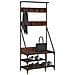 Appendiabiti Con Porta Scarpe Rovere Marrone 80x40x184 Cm - Foto miniatura 3