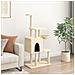 Albero Per Gatti Con Tiragraffi In Sisal Crema 131 Cm - Foto miniatura 2