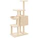 Albero Per Gatti Con Tiragraffi In Sisal Crema 131 Cm - Foto miniatura 5
