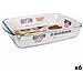 Pirofila Da Forno Quttin Trasparente Vetro Rettangolare 5 L 40,2 X 26,4 X 7 Cm (6 Unità) - Foto miniatura 1