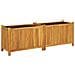 Fioriera Giardino Con Rivestimento 153x38,5x50 Massello Acacia - Foto miniatura 2