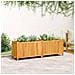 Fioriera Giardino Con Rivestimento 153x38,5x50 Massello Acacia - Foto miniatura 3