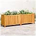 Fioriera Giardino Con Rivestimento 153x38,5x50 Massello Acacia - Foto miniatura 1