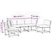 Set Divani Giardino 5 Pz Con Cuscini Legno Massello Di Douglas - Foto miniatura 8
