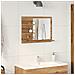 Armadietto A Specchio Da Bagno Rovere Artigianale 60x10,5x45 Cm - Foto miniatura 3
