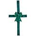Fiocco Natalizio Verde Fuoriporta Decorazione Di Natale 49x52cm Addobbo Da Porta - Foto miniatura 3