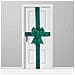 Fiocco Natalizio Verde Fuoriporta Decorazione Di Natale 49x52cm Addobbo Da Porta - Foto miniatura 4
