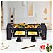 Griglia Raclette Gourmet 400W Piastra Grill Manico Termico Antiustioni 2 Persone - Foto miniatura 4