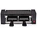 Griglia Raclette Gourmet 400W Piastra Grill Manico Termico Antiustioni 2 Persone - Foto miniatura 2